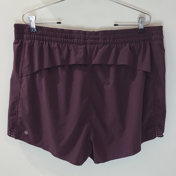 ATHLETA 3" Hustle Athletic Shorts in Deep Plum 1X - Picture 5 of 11